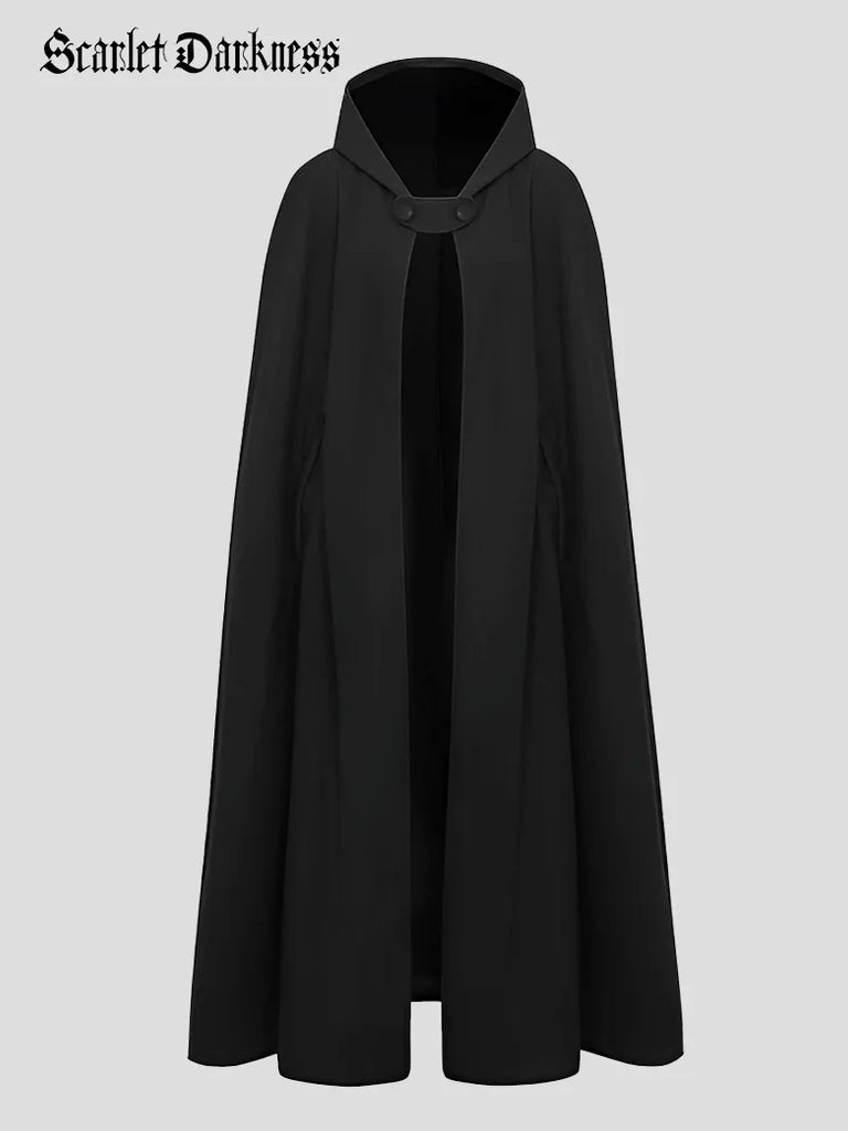 The Lord of the Rings Cloak Scarlet Darkness Renaissance Hooded Cape 