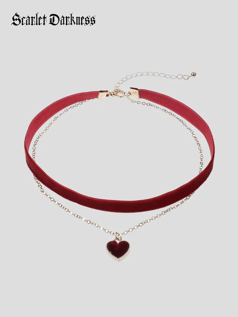 NYE Red Velvet Cupcake Choker Necklace SCARLET DARKNESS