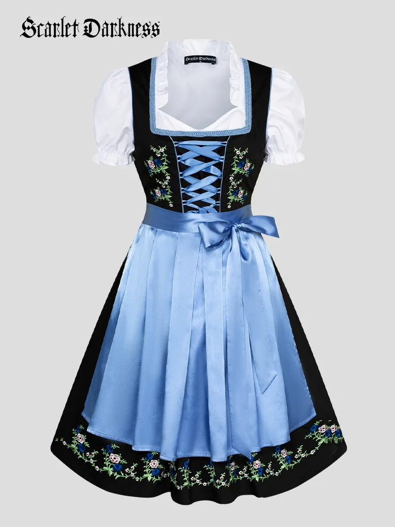 3pcs Set German Bavarian Oktoberfest Costume SCARLET DARKNESS