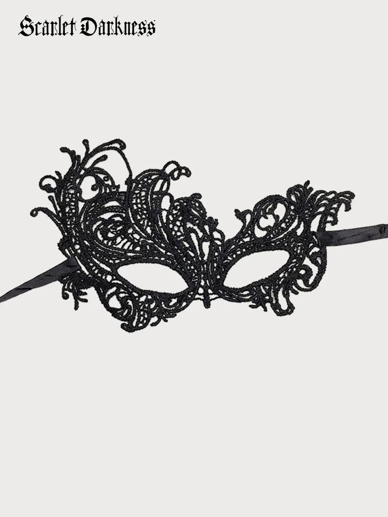 Halloween Cosplay Accs 2023-Vampire Ball Eyepatch SCARLET DARKNESS