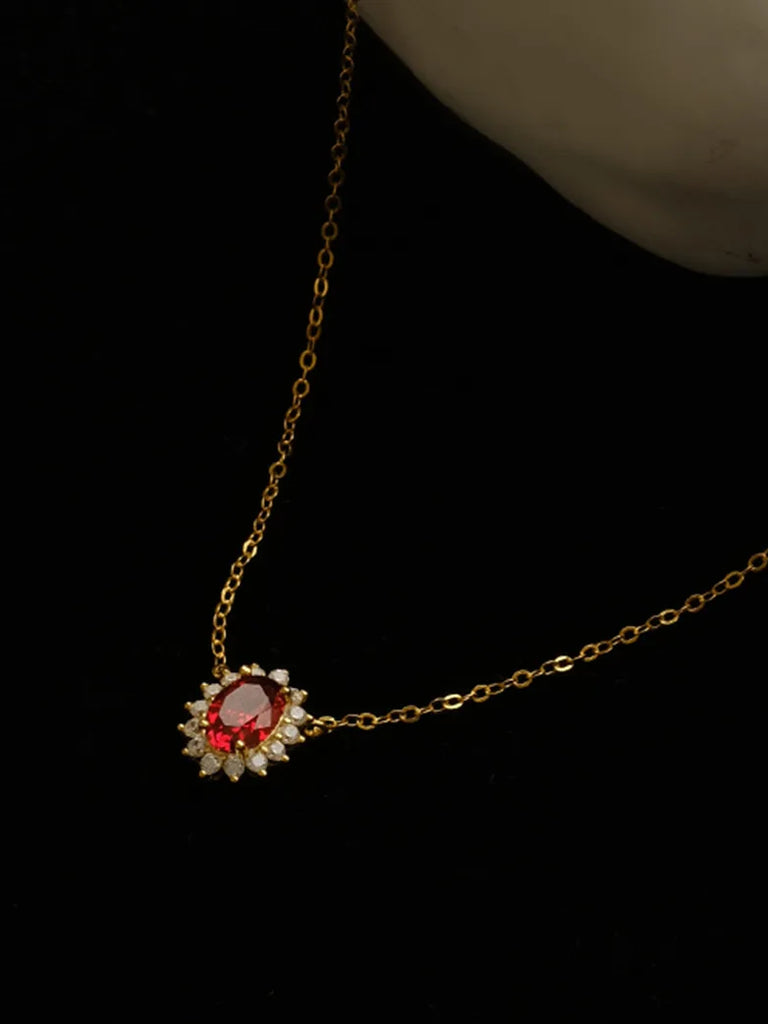 Scarlet Darkness Pomegranate Red Ruby Necklace SCARLET DARKNESS