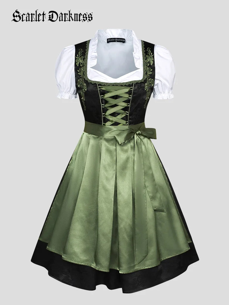 German Bavarian Oktoberfest Costumes 3pcs Set for Beer SCARLET DARKNESS