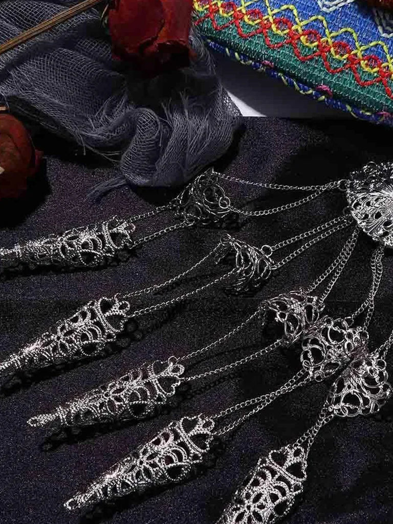 Scarlet Darkness Chain Accs-Gothic Witch Finger Chain SCARLET DARKNESS