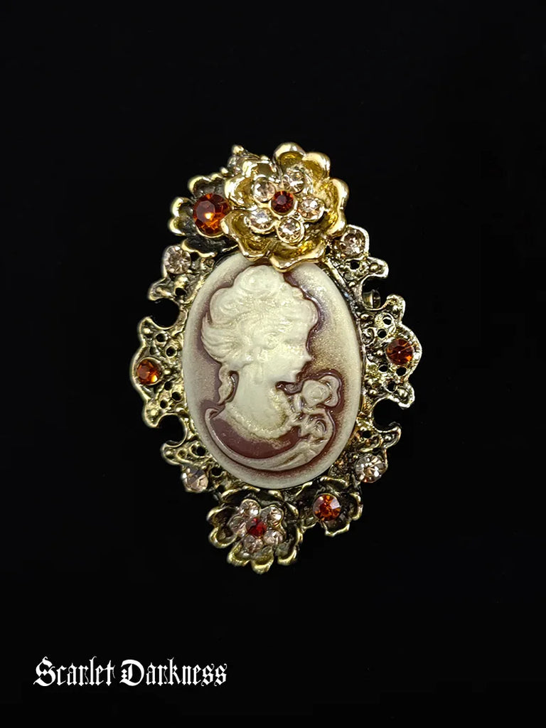 Scarlet Darkness 6th Anniversary Accs-1850s Victorian Brooch SCARLET DARKNESS