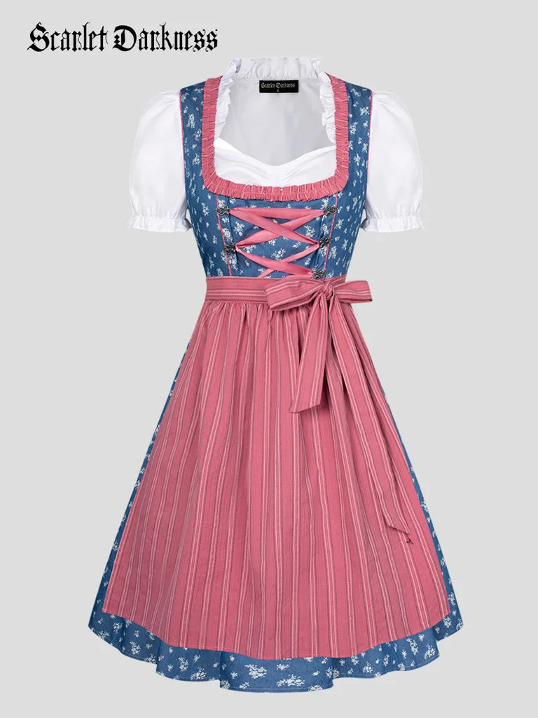 German Bavarian Oktoberfest Costumes for Beer pub SCARLET DARKNESS