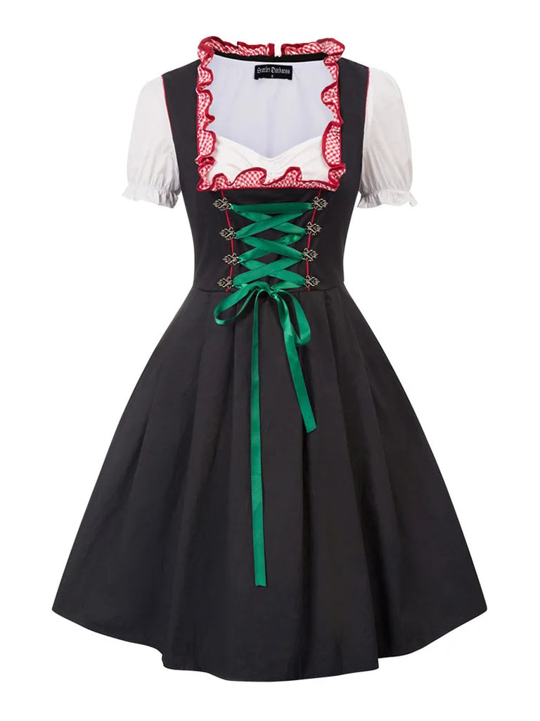 Women Costumes For German Bavarian Oktoberfest 3pc-Set SCARLET DARKNESS