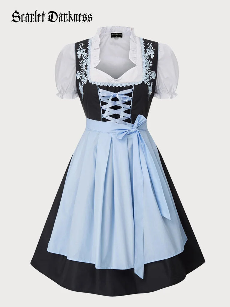 German Bavarian Oktoberfest Costumes Carnival Dress Scarlet Darkness