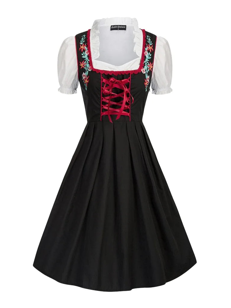 German Bavarian Oktoberfest Costumes Carnival Dress SCARLET DARKNESS