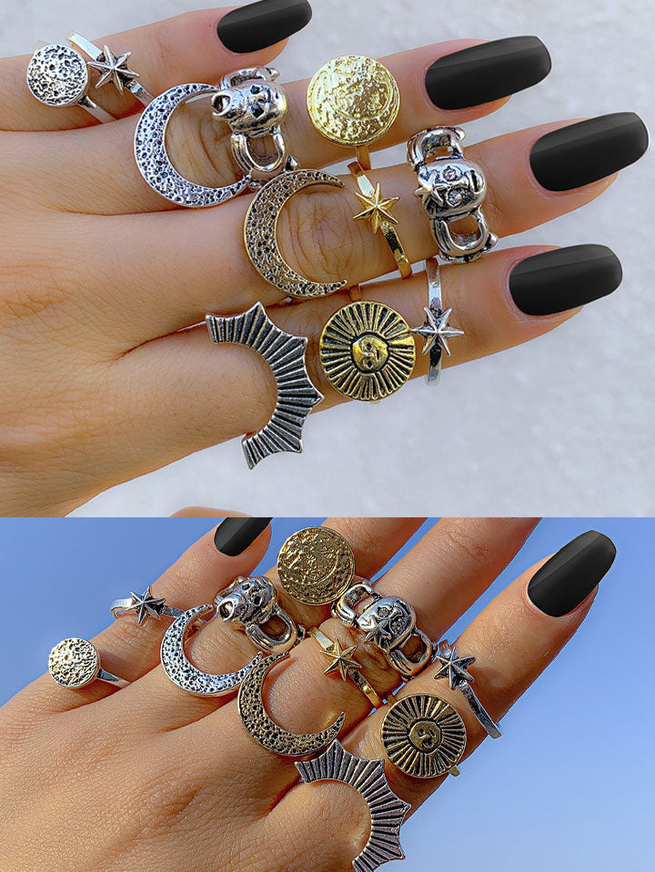 Celestial Multi Piece Ring Pack SCARLET DARKNESS